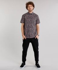Calca-Masculina-Jogger-em-Moletom-com-Bolsos-e-Ziper-Preta-9144785-Preto_3