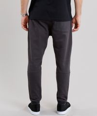 Calca-Masculina-Jogger-em-Moletom-com-Bolsos-e-Ziper-Chumbo-9144785-Chumbo_2