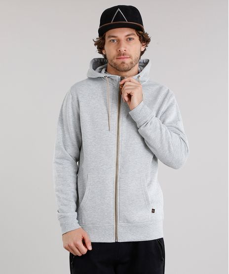 Blusao-Masculino-Basico-em-Moletom-com-Capuz-Manga-Longa-Cinza-Mescla-Claro-8832382-Cinza_Mescla_Claro_1