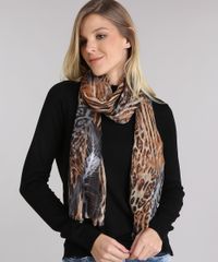 Cachecol-Estampado-Animal-Print-Bege-8754612-Bege_1