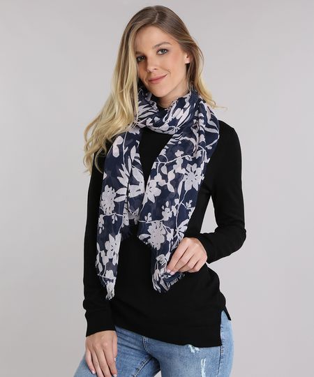 Cachecol-Estampado-Floral-Azul-Marinho-8754615-Azul_Marinho_1 Cachecol-Estampado-Floral-Azul-Marinho-8754615-Azul_Marinho_1