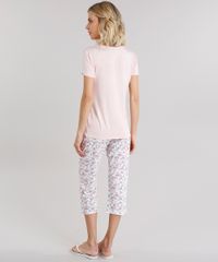 Pijama-Feminino-com-Estampa-Floral-Manga-Curta-com-Renda-e-Botoes-Rose-9130505-Rose_2