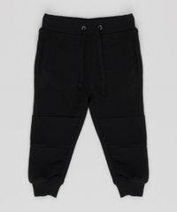 Calca-Infantil-em-Moletom-Canelado-com-Bolsos-Barra-com-Punho-Preta-8868469-Preto_1 Calca-Infantil-em-Moletom-Canelado-com-Bolsos-Barra-com-Punho-Preta-8868469-Preto_1