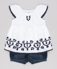 Conjunto-Infantil-de-Blusa-com-Bordado-Manga-Curta-Off-White---Short-Jeans-com-Babados-Azul-Escuro-8920774-Azul_Escuro_1