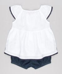 Conjunto-Infantil-de-Blusa-com-Bordado-Manga-Curta-Off-White---Short-Jeans-com-Babados-Azul-Escuro-8920774-Azul_Escuro_2