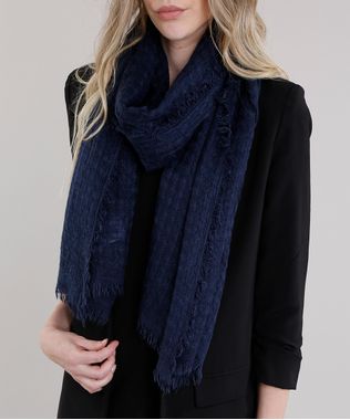 Cachecol-Feminino-Amplo-com-Desfiado-Azul-Marinho-8754624-Azul_Marinho_1
