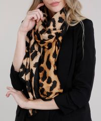 Cachecol-Feminino-Estampado-Animal-Print-Bege-8790324-Bege_1