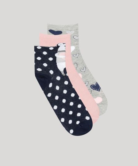 Kit-de-3-Meias-Femininas-Cano-Baixo-Estampadas-Multicor-9086341-Multicor_1
