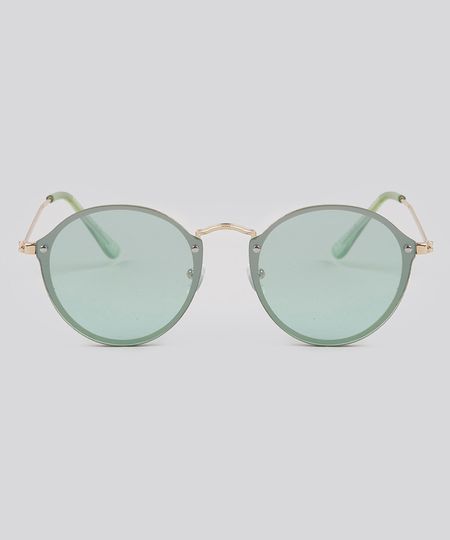 Oculos-de-Sol-Redondo-Feminino-Oneself-Verde-9189339-Verde_1