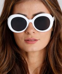 Oculos-de-Sol-Redondo-Feminino-Oneself-Branco-9189514-Branco_2