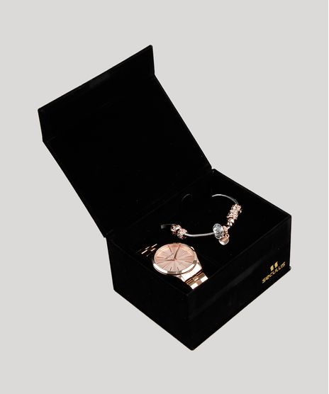 Kit-de-Relogio-Analogico-Seculus-Feminino---Pulseira---77012LPSKRS2K1-Rose-9171226-Rose_1