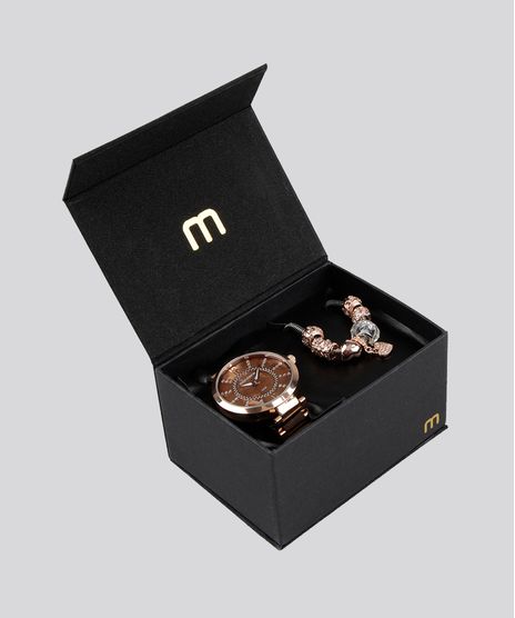Kit-de-Relogio-Analogico-Mondaine-Feminino---Pulseira---53617LPMKRE3K1-Rose-9171484-Rose_1