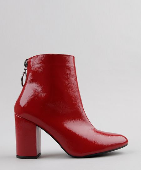 Bota-Feminina-em-Verniz-Com-Ziper-de-Argola-Cano-Curto-Vermelha-9081379-Vermelho_1 Bota-Feminina-em-Verniz-Com-Ziper-de-Argola-Cano-Curto-Vermelha-9081379-Vermelho_1