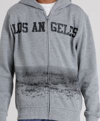 Blusao-Infantil--Los-Angeles--em-Moletom-com-Capuz-Cinza-Mescla-8853279-Cinza_Mescla_4