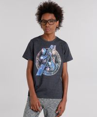 Camiseta-Infantil-Os-Vingadores-Manga-Curta-Gola-Careca-Cinza-Mescla-Escuro-9141977-Cinza_Mescla_Escuro_1