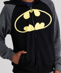 Blusao-Infantil-Batman-em-Moletom-com-Capuz-de-Algodao---Sustentavel-Preto-8853296-Preto_4