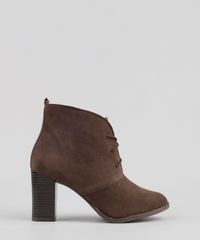Bota-Feminina-com-Cadarco-Salto-Alto-Cano-Curto-Marrom-9081355-Marrom_1