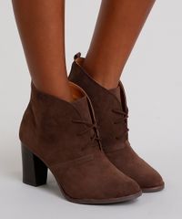 Bota-Feminina-com-Cadarco-Salto-Alto-Cano-Curto-Marrom-9081355-Marrom_2