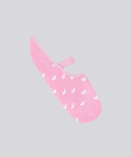 Meia-Sapatilha-Estampada-de-Coracoes-Pink-9144127-Pink_1
