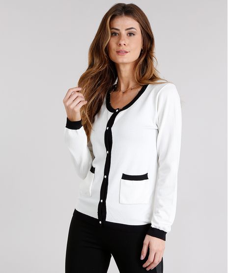 Cardigan-Feminino-Contrastante-com-Perolas-em-Trico-Decote-Redondo-Off-White-8926194-Off_White_1