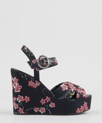 Sandalia-Feminina-Plataforma-Estampada-Floral-Preta-9056195-Preto_1