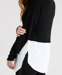 Sueter-Feminino-com-Sobreposicao-de-Camisa-em-Trico-Manga-Longa-Decote-Redondo-Preto-8926740-Preto_4