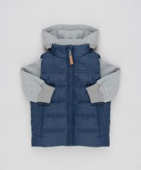 Blusao-Infantil-em-Moletom-com-Capuz-Cinza-Mescla---Colete-Puffer-Azul-Marinho-8450337-Azul_Marinho_1 Blusao-Infantil-em-Moletom-com-Capuz-Cinza-Mescla---Colete-Puffer-Azul-Marinho-8450337-Azul_Marinho_1