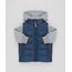Blusao-Infantil-em-Moletom-com-Capuz-Cinza-Mescla---Colete-Puffer-Azul-Marinho-8450337-Azul_Marinho_1