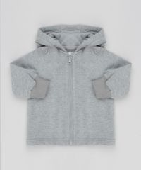 Blusao-Infantil-em-Moletom-com-Capuz-Cinza-Mescla---Colete-Puffer-Azul-Marinho-8450337-Azul_Marinho_4