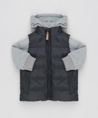 Blusao-Infantil-em-Moletom-com-Capuz-Cinza-Mescla---Colete-Puffer-Preto-8450337-Preto_1 Blusao-Infantil-em-Moletom-com-Capuz-Cinza-Mescla---Colete-Puffer-Preto-8450337-Preto_1