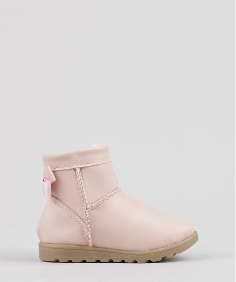 Bota-Infantil-com-Pelo-e-Laco-Rose-9103218-Rose_1
