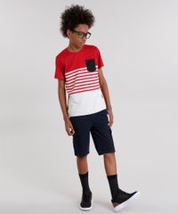 Camiseta-Infantil-com--Listras-e-Bolso-Manga-Curta-Gola-Careca-Vermelha-9129217-Vermelho_3
