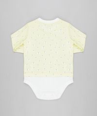 Body-Camiseta-Infantil-Estampada-de-Abelhas-Manga-Longa-Gola-Careca-em-Algodao---Sustentavel-Amarelo-Claro-8905762-Amarelo_Claro_2