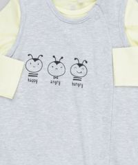 Conjunto-Infantil-de-Macacao-com-Pezinho-Cinza-Mescla---Camiseta-Manga-Longa-em-Algodao---Sustentavel-Amarelo-CLaro-8922126-Amarelo_Claro_4