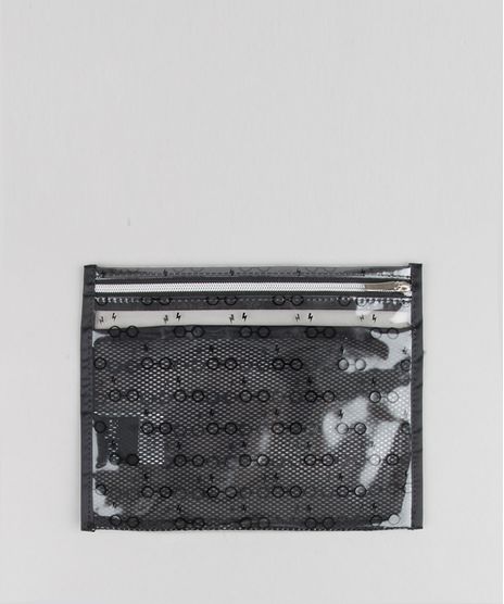 Necessaire-Feminina-Harry-Potter-de-Plastico-Estampada--Preta-9131725-Preto_1