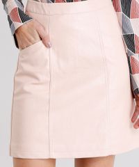 Saia-Feminina-Evase-Curta-com-Bolsos-Rose-8892753-Rose_4