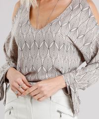 Blusa-Feminina-Open-Shoulder-Estampada-Manga-Longa-com-Laco-Decote-V-kaki-8893857-Kaki_4