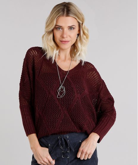 Sueter-Feminino-em-Trico-com-Lurex-Manga-Morcego-Decote-Redondo-Vinho-8882797-Vinho_1