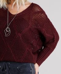 Sueter-Feminino-em-Trico-com-Lurex-Manga-Morcego-Decote-Redondo-Vinho-8882797-Vinho_4