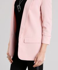 Blazer-Feminino-Longo-Boyfriend-com-Franzido-na-Manga-Rose-8915809-Rose_4