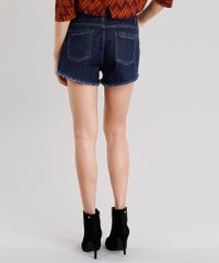 Short-Jeans-Feminino-Boyfriend-com-Barra-Desfiada-Azul-Escuro-9010644-Azul_Escuro_2