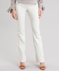 Calca-Feminina-Flare-com-Ziperes-e-Friso-Kaki-8968142-Kaki_1