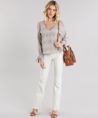 Calca-Feminina-Flare-com-Ziperes-e-Friso-Kaki-8968142-Kaki_3
