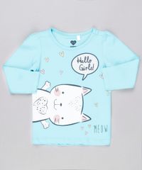 Blusa-Infantil-Gatinho-com-Glitter-Manga-Longa-Decote-Redondo-em-Algodao---Sustentavel-Azul-Claro-9145685-Azul_Claro_1