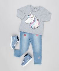 Blusa-Infantil-Feminina-Unicornio-Bordada-de-Paetes-Manga-Longa-Decote-Redondo-Cinza-Mescla-9143917-Cinza_Mescla_3