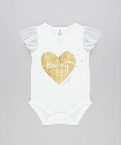 Body-Infantil--Happy--com-Tule-Decote-Redondo-em-Algodao---Sustentavel-Off-White-8921822-Off_White_1