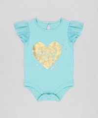Body-Infantil--Happy--com-Tule-Decote-Redondo-em-Algodao---Sustentavel-Verde-Claro-8921822-Verde_Claro_1