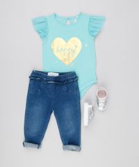 Body-Infantil--Happy--com-Tule-Decote-Redondo-em-Algodao---Sustentavel-Verde-Claro-8921822-Verde_Claro_3