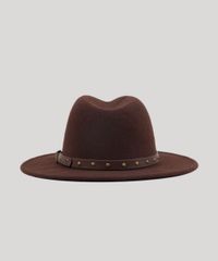 Chapeu-Feminino-Fedora-em-Feltro-com-Tachas-Marrom-8754469-Marrom_3