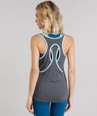 Regata-Feminina-Esportiva-Ace-com-Decote-Sobreposto-Cinza-Mescla-Escuro-9085258-Cinza_Mescla_Escuro_2